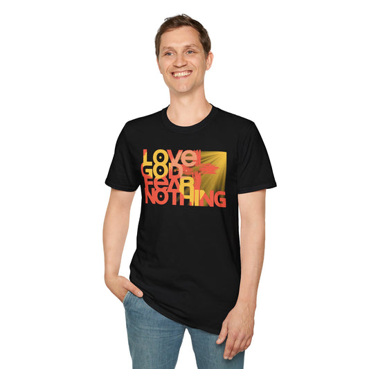 Love God Fear Nothing Cross Multi-Colors T-Shirt