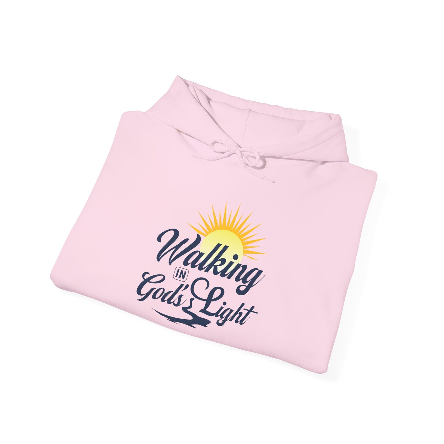 Walking in God’s Light Hoodie — Inspirational Christian Faith Sweatshirt