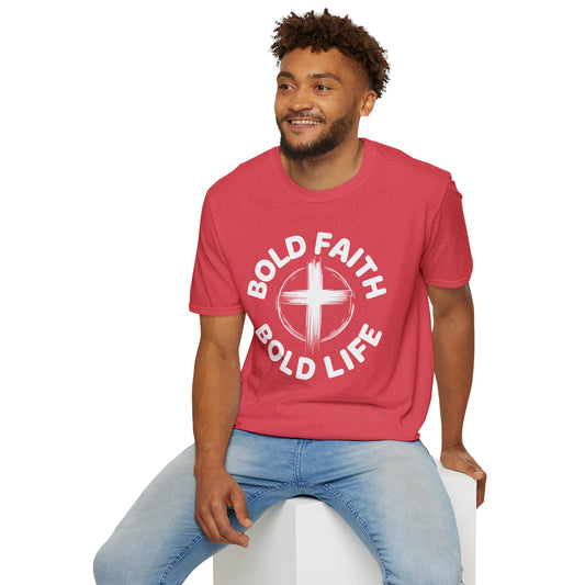 Bold Faith Bold Life Christian T-Shirt