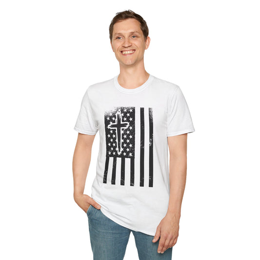 Cross And Flag Faith T-Shirt
