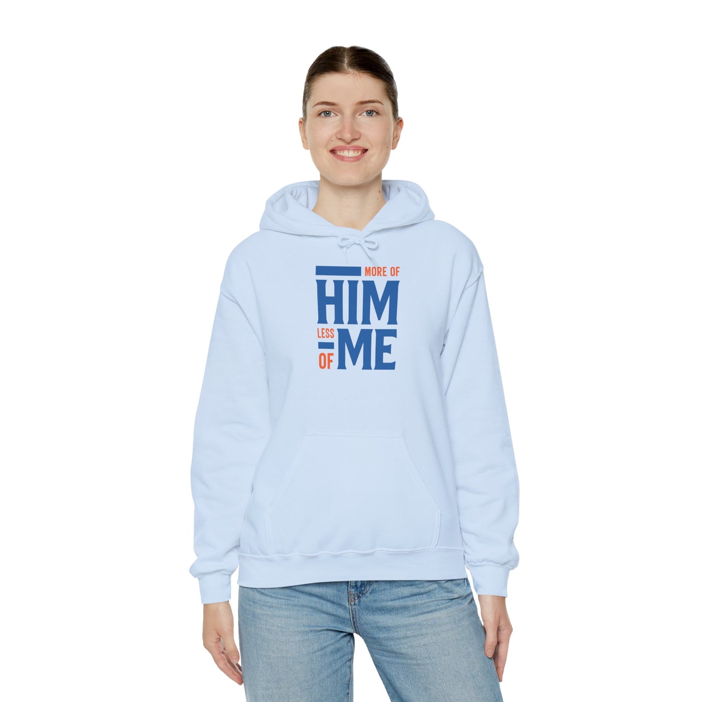 More of Him, Less of Me – Christian Faith Hoodie