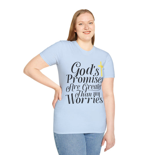 God Promises Are Greater Than My Worries Christian T-Shirt