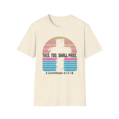 This Too Shall Pass - Retro Design Bible Verse T-Shirt