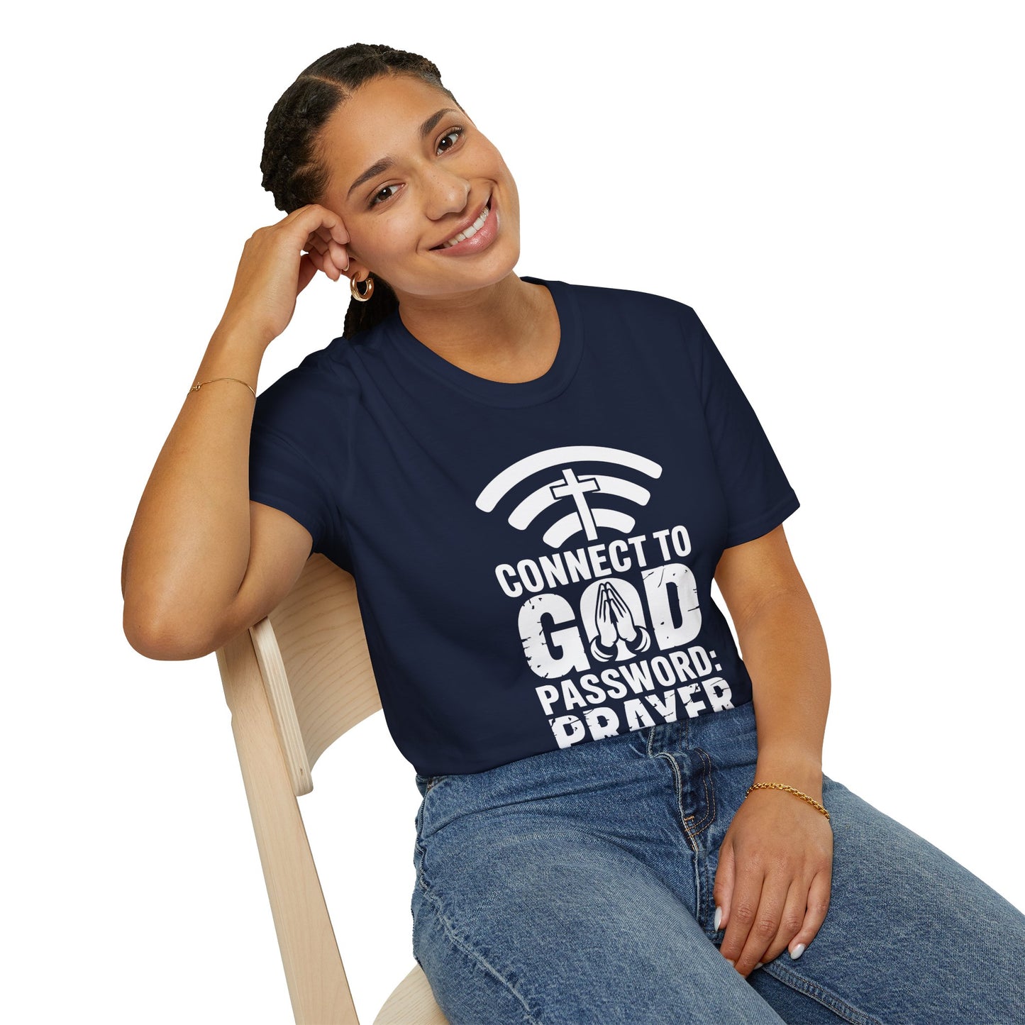 Connect To God Password: Prayer T-Shirt