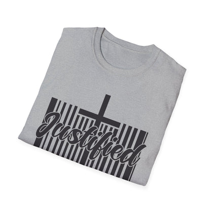 Justified - Romans 5:1 Bible Verse T-Shirt