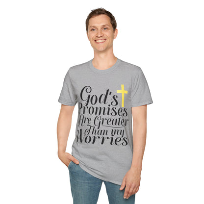 God Promises Are Greater Than My Worries Christian T-Shirt