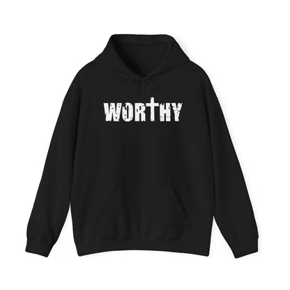 Worthy Inspirational Christian Hoodie — Faith-Based Scripture Sweatshirt