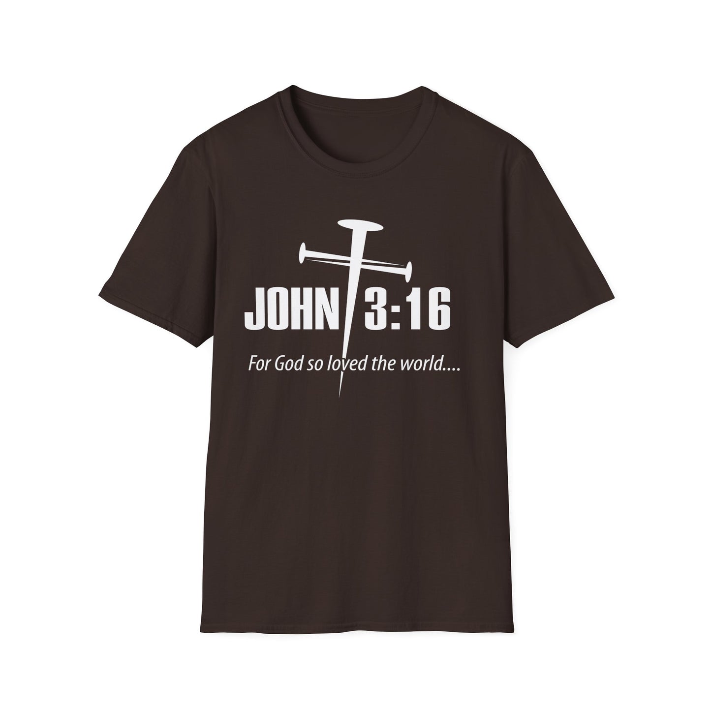 John 3:16 Nail Cross T-Shirt