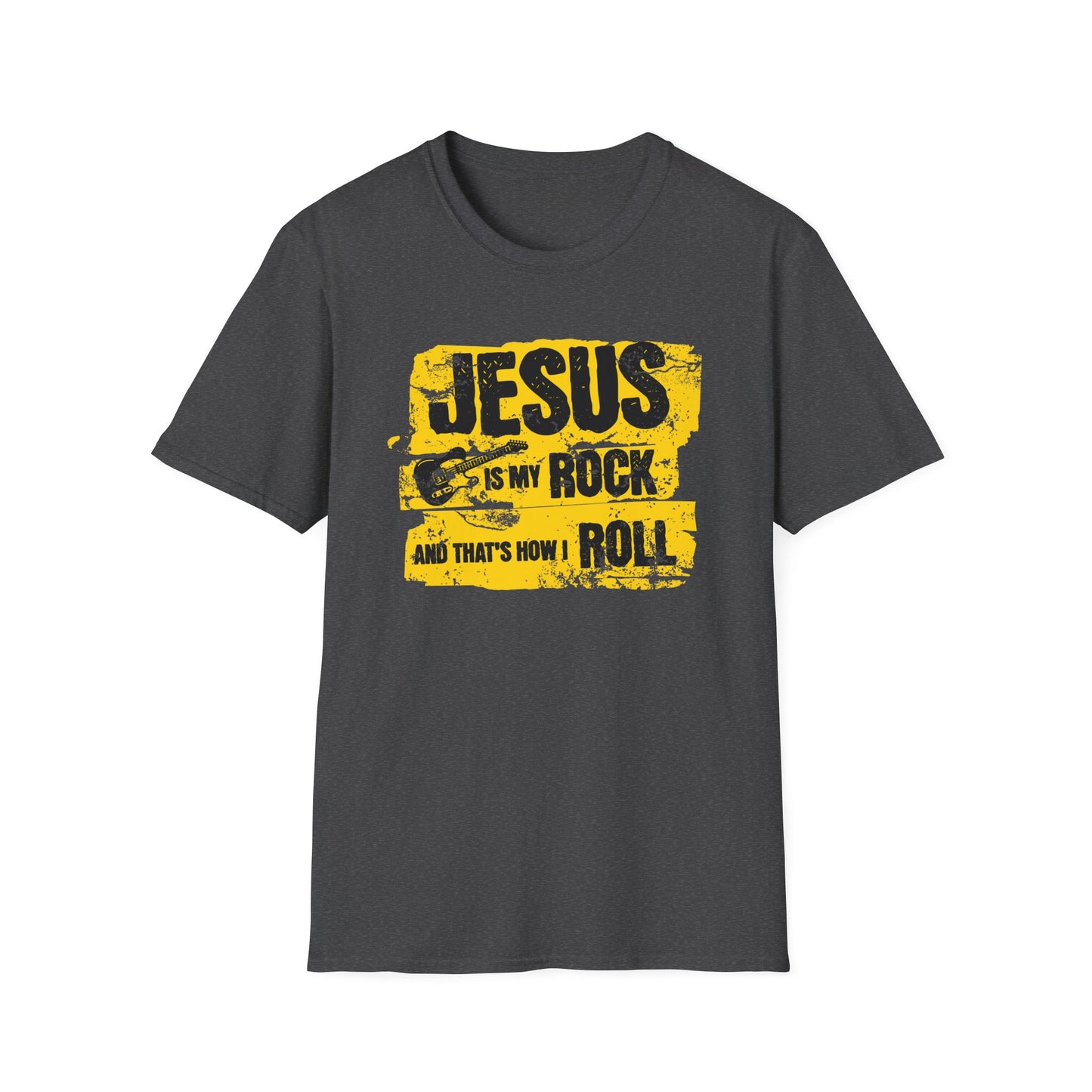 Jesus Is My Rock And That’s How I Roll - 90s Grunge Design T-Shirt