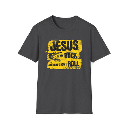 Jesus Is My Rock And That’s How I Roll - 90s Grunge Design T-Shirt