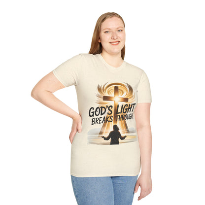 God’s Light Breaks Through Christian T-Shirt