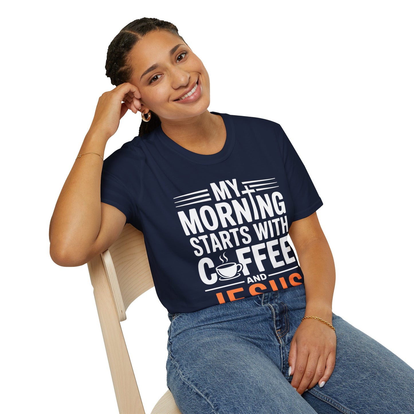 My Morning Starts With Coffee and Jesus T-Shirt