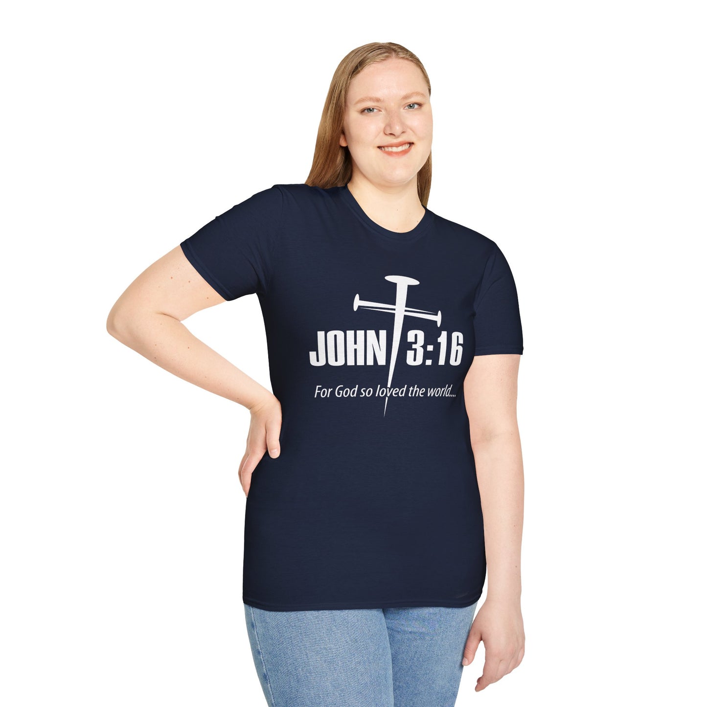 John 3:16 Nail Cross T-Shirt