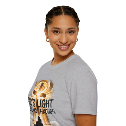 God’s Light Breaks Through Christian T-Shirt