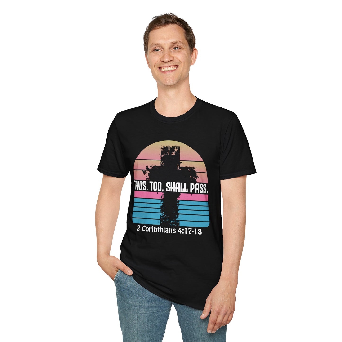 This Too Shall Pass - Retro Design Bible Verse T-Shirt