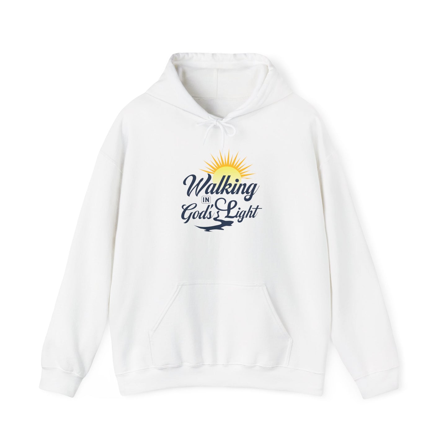 Walking in God’s Light Hoodie — Inspirational Christian Faith Sweatshirt