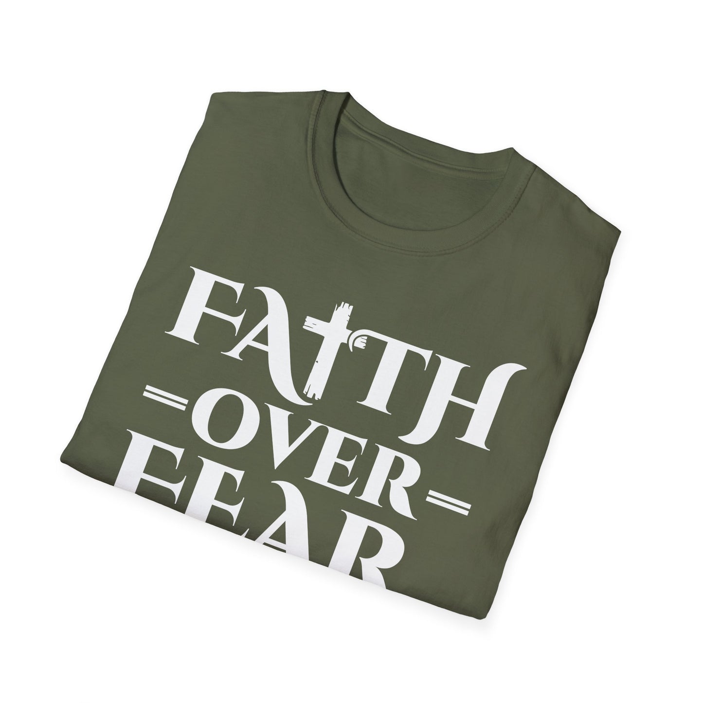 Faith Over Fear T-Shirt - Psalm 118:6 Bible Verse T-Shirt