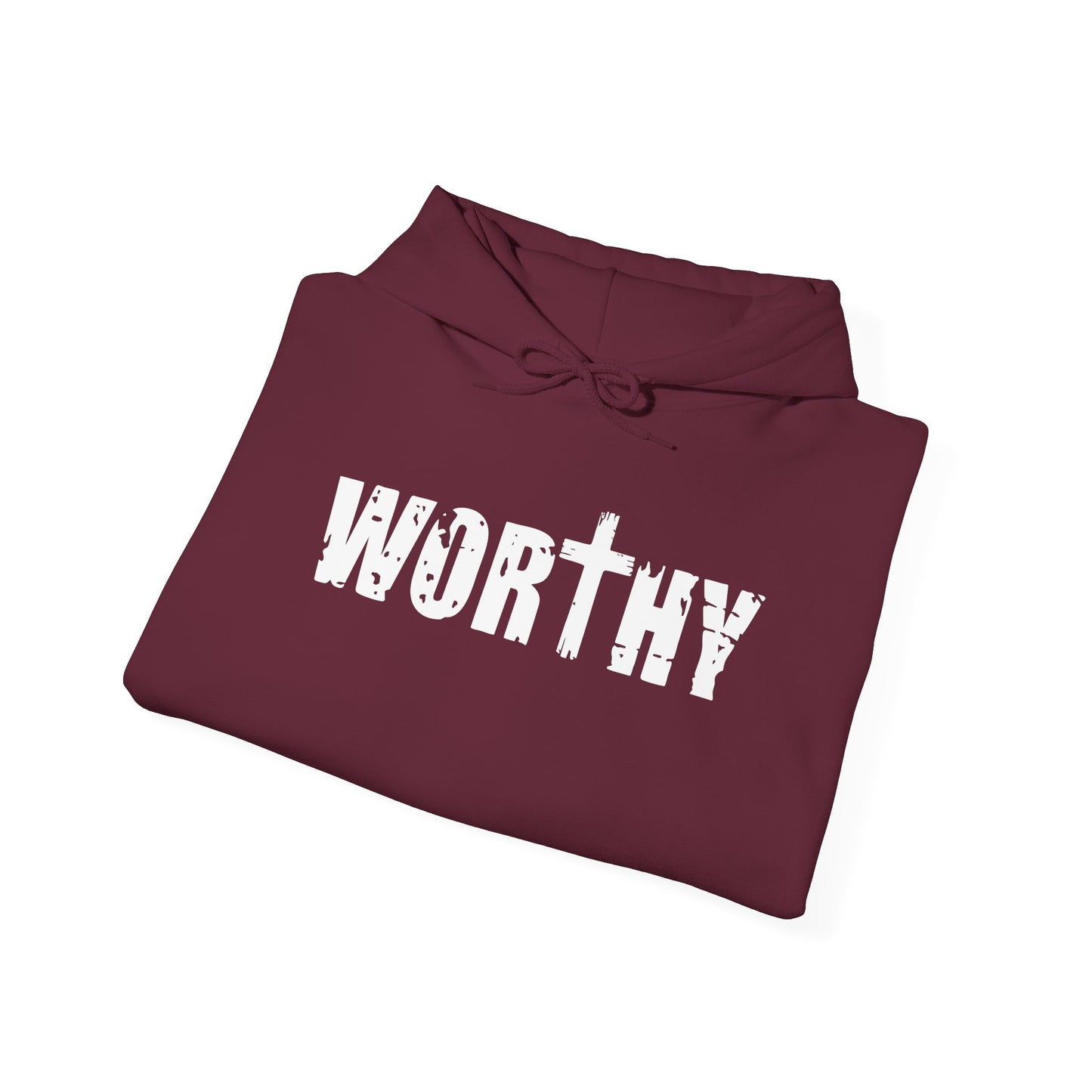 Worthy Inspirational Christian Hoodie — Faith-Based Scripture Sweatshirt