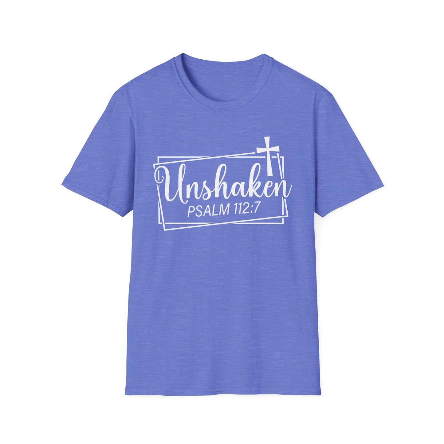 Unshaken Psalm 112:7 Bible Verse T-Shirt