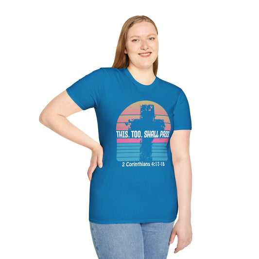 This Too Shall Pass - Retro Design Bible Verse T-Shirt
