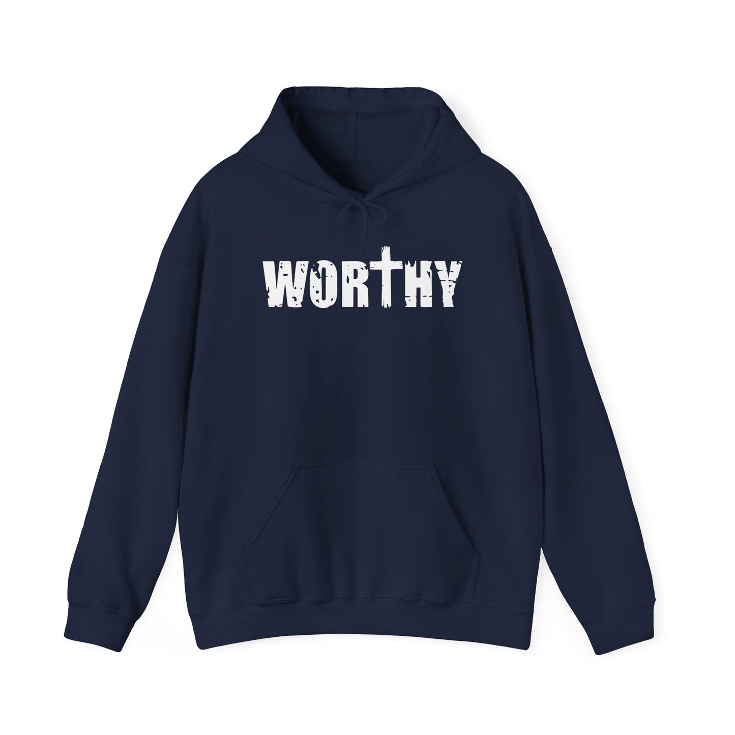 Worthy Inspirational Christian Hoodie — Faith-Based Scripture Sweatshirt