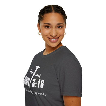 John 3:16 Nail Cross T-Shirt