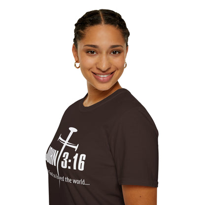 John 3:16 Nail Cross T-Shirt