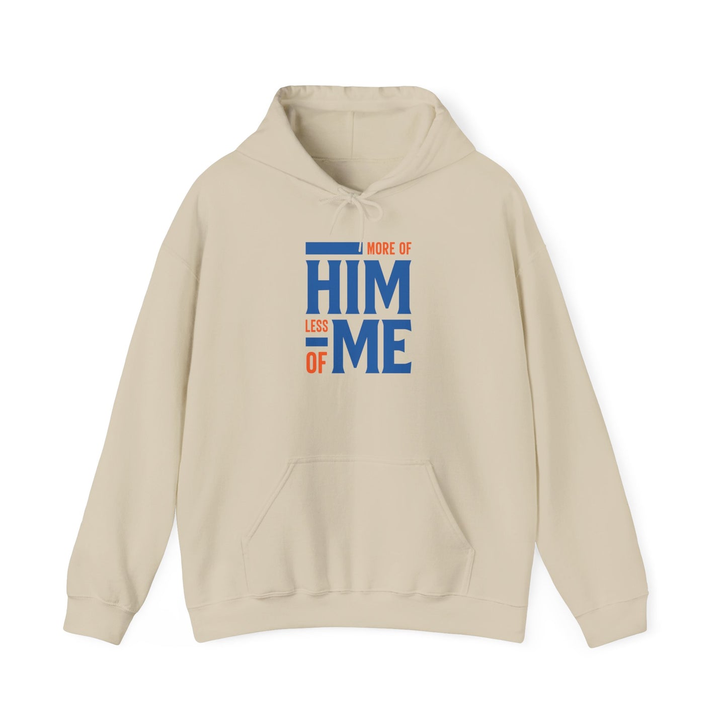 More of Him, Less of Me – Christian Faith Hoodie