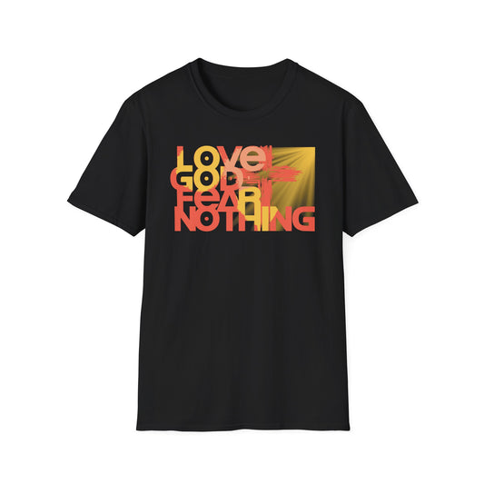 Love God Fear Nothing Cross Multi-Colors T-Shirt