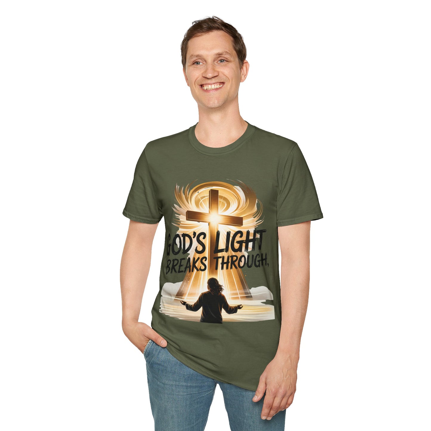 God’s Light Breaks Through Christian T-Shirt