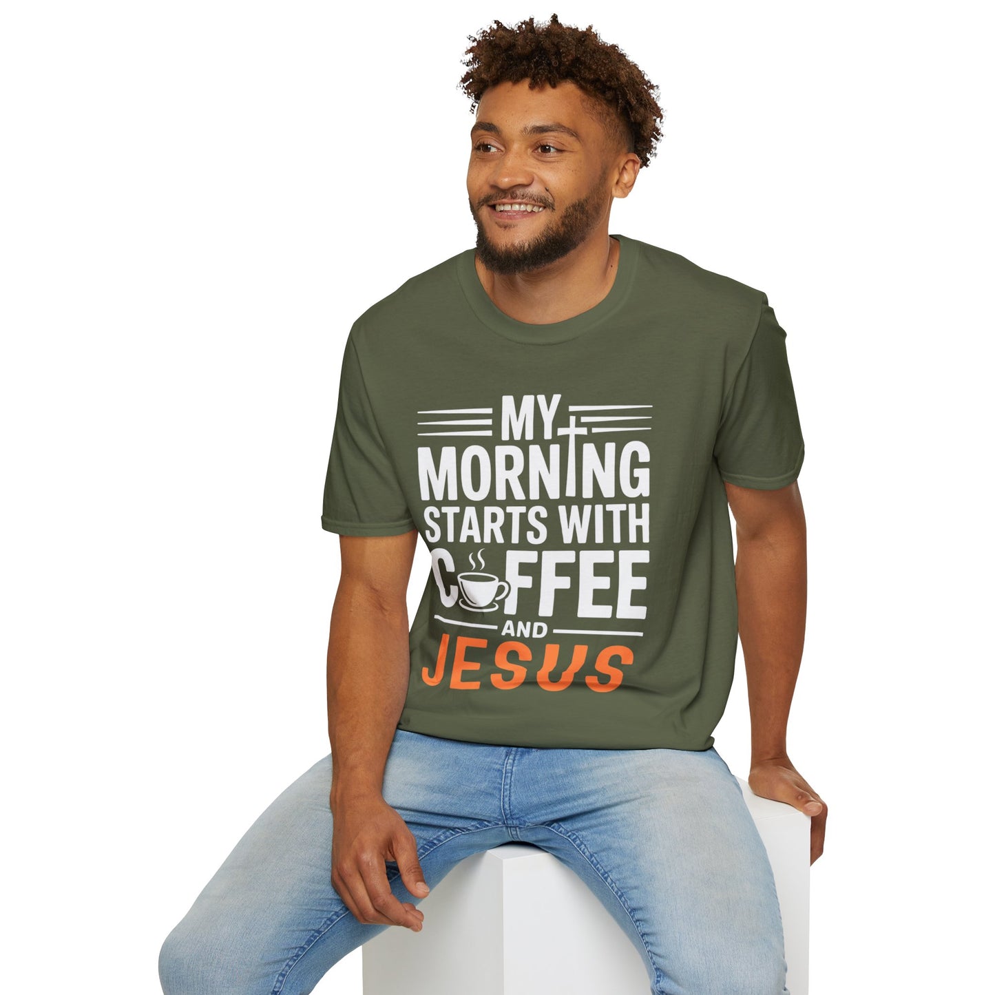 My Morning Starts With Coffee and Jesus T-Shirt