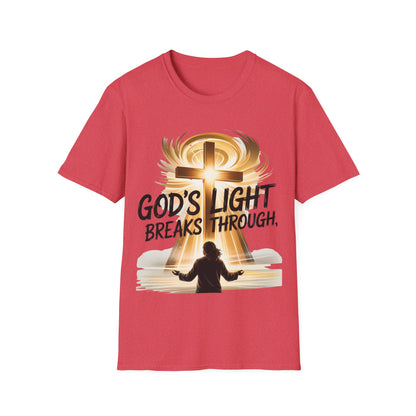 God’s Light Breaks Through Christian T-Shirt