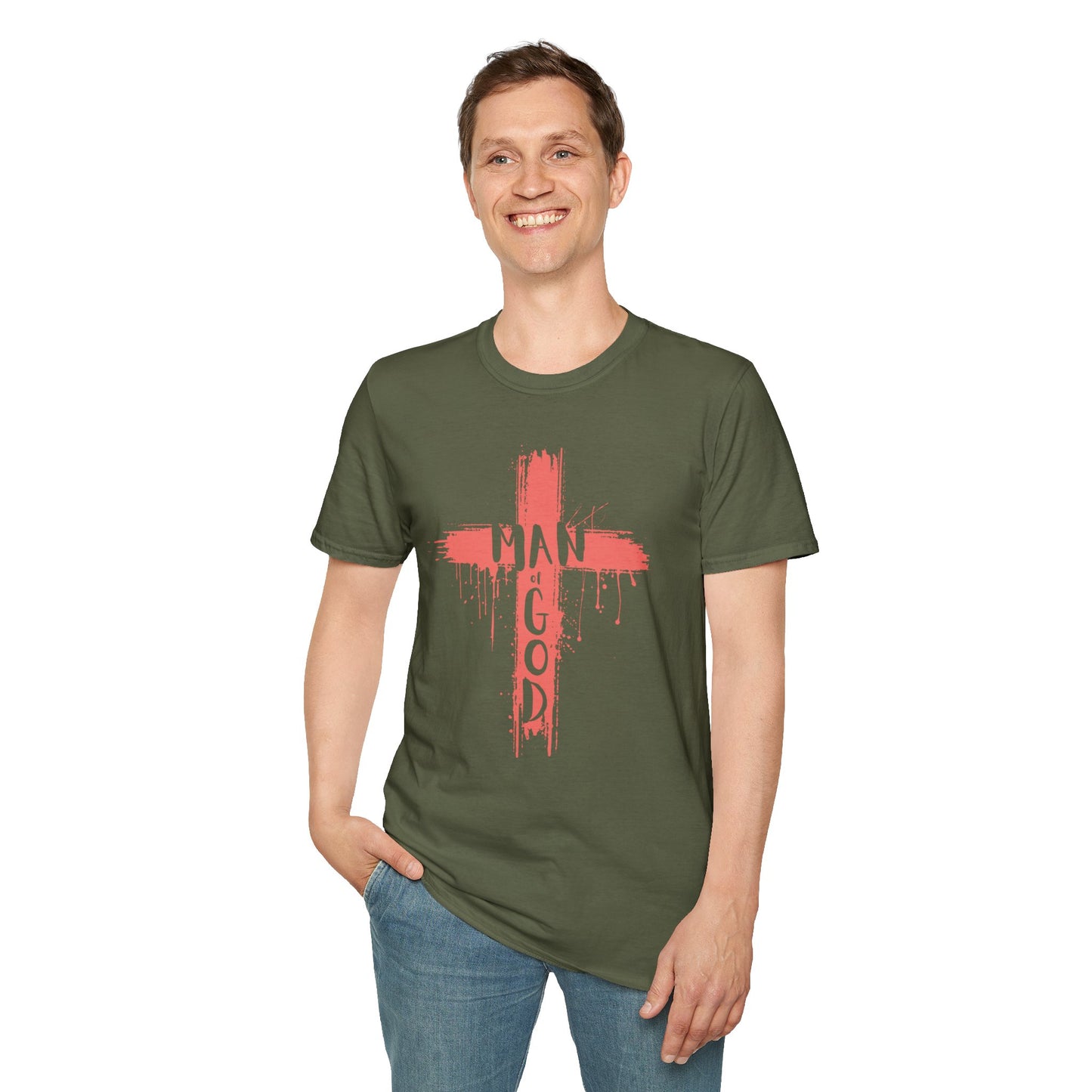 Man Of God Christian Men's T-Shirt