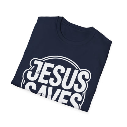 Jesus Saves John 3:16 Distressed T-Shirt