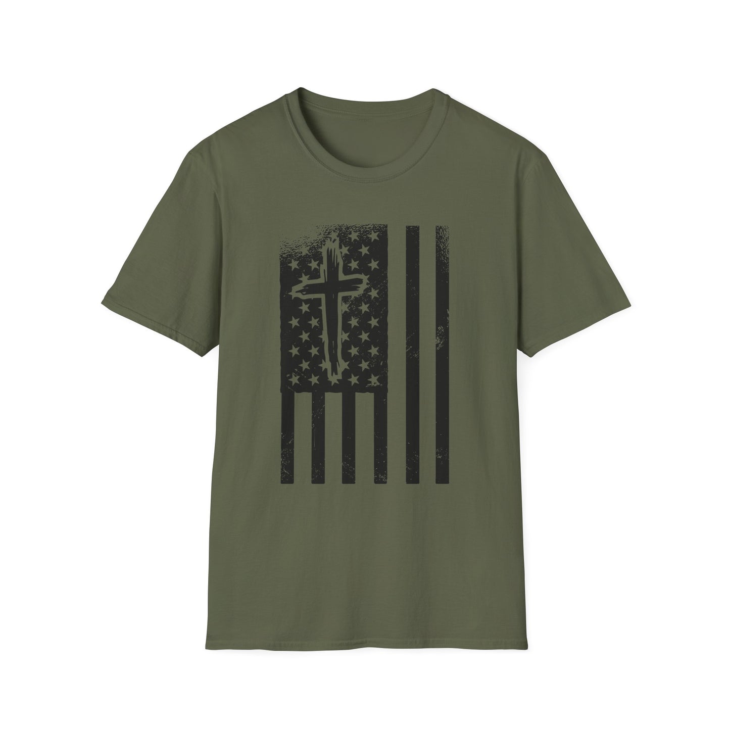 Cross And Flag Faith T-Shirt