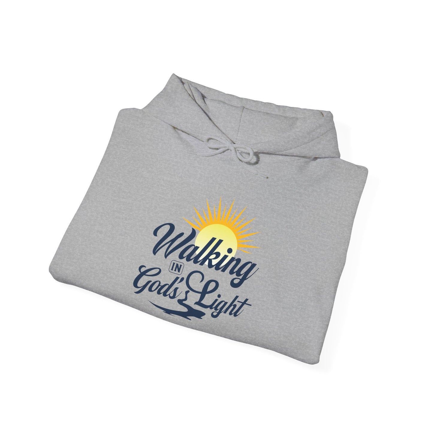 Walking in God’s Light Hoodie — Inspirational Christian Faith Sweatshirt