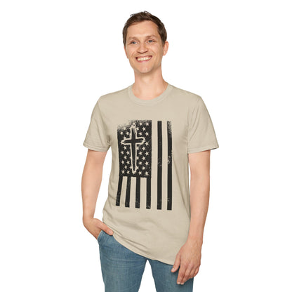 Cross And Flag Faith T-Shirt