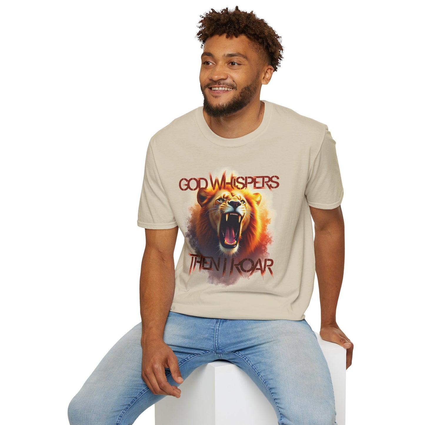 God Whispers Then I Roar Lion Of Zion T-Shirt