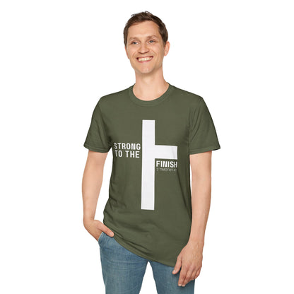 Strong to the Finish 2 Timothy 4:7 T-Shirt