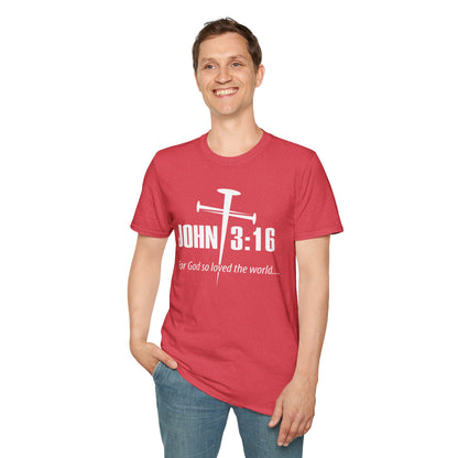 John 3:16 Nail Cross T-Shirt