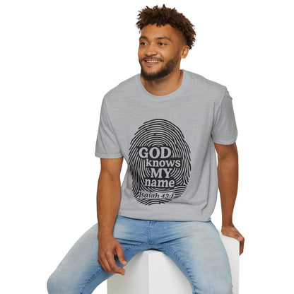 God Knows My Name - Isaiah 43:1 T-Shirt