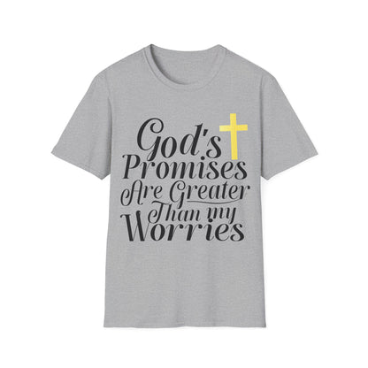 God Promises Are Greater Than My Worries Christian T-Shirt