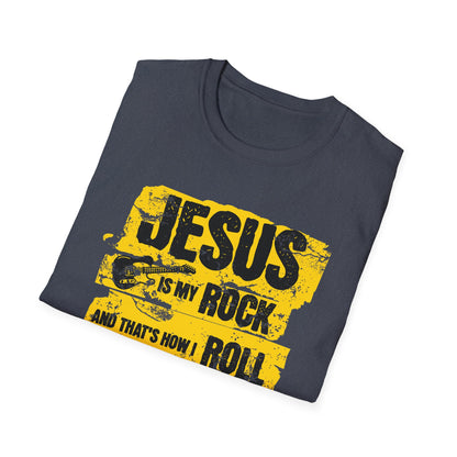 Jesus Is My Rock And That’s How I Roll - 90s Grunge Design T-Shirt