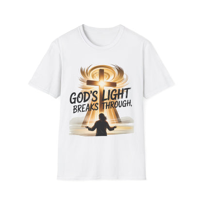 God’s Light Breaks Through Christian T-Shirt