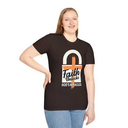 Faith Unlocks God's Miracles T-Shirt