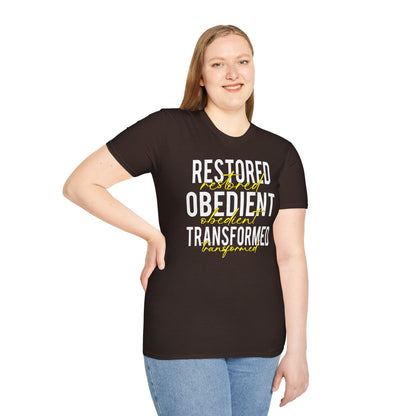Restored, Obedient, Transformed T-Shirt