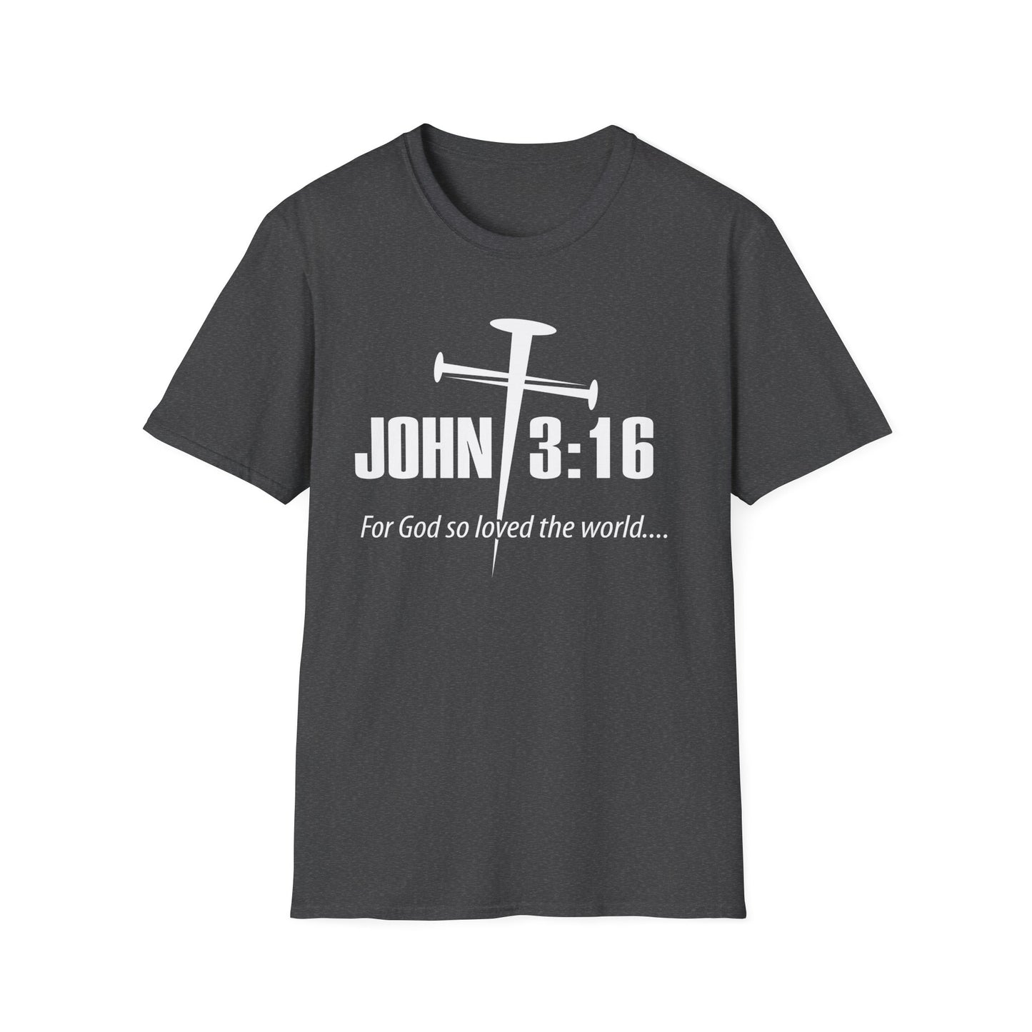 John 3:16 Nail Cross T-Shirt