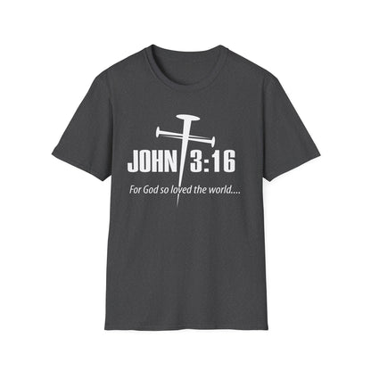 John 3:16 Nail Cross T-Shirt