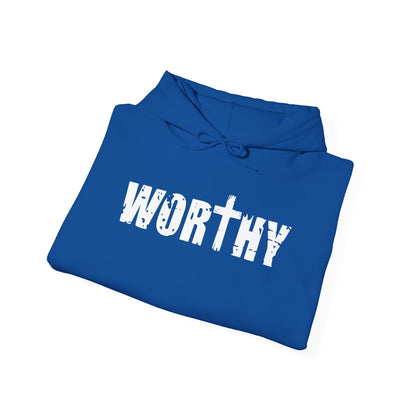 Worthy Inspirational Christian Hoodie — Faith-Based Scripture Sweatshirt
