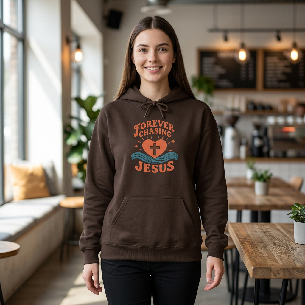 Forever Seeking Jesus — Christian Hoodie